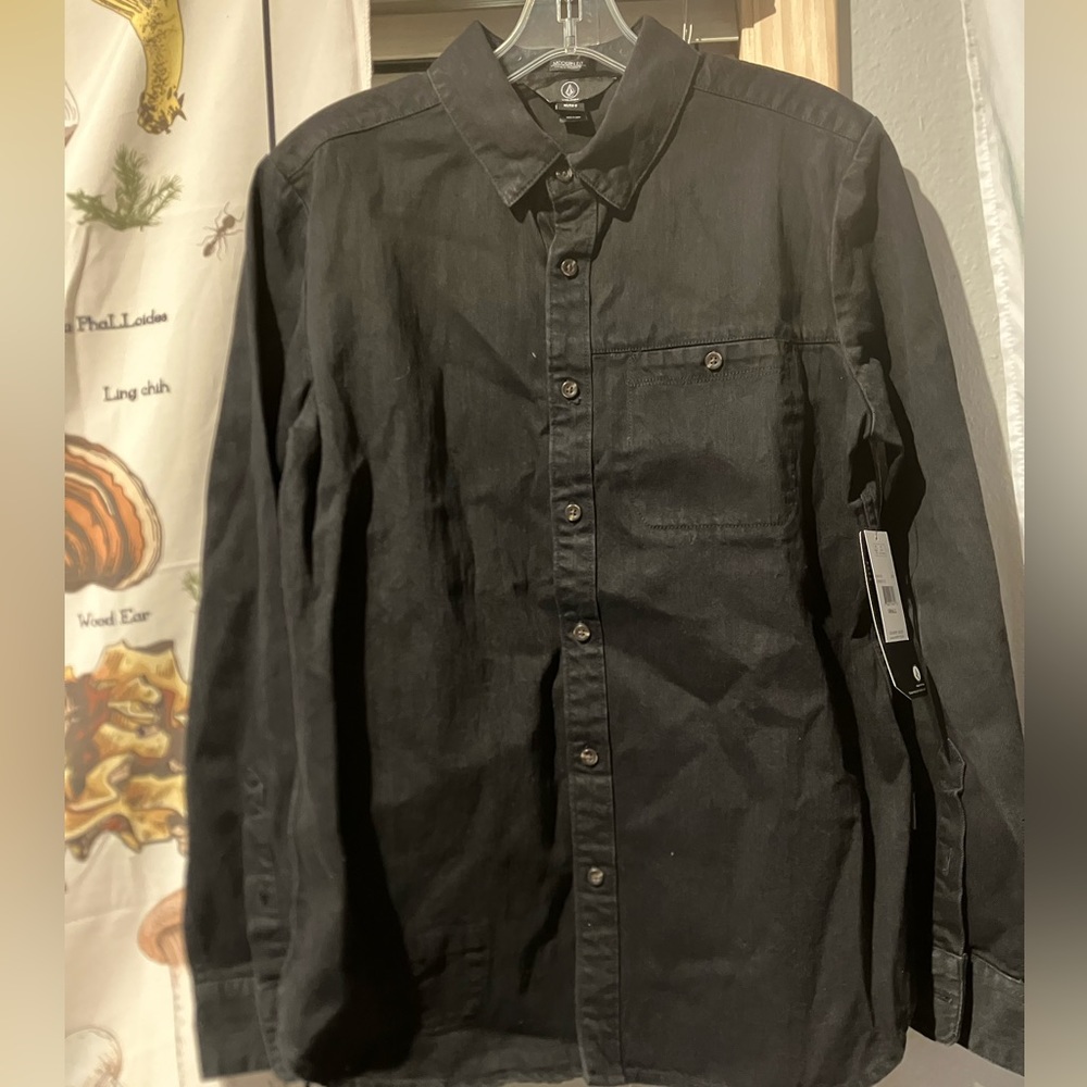 Volcom Denim Long Sleeve Button Down
